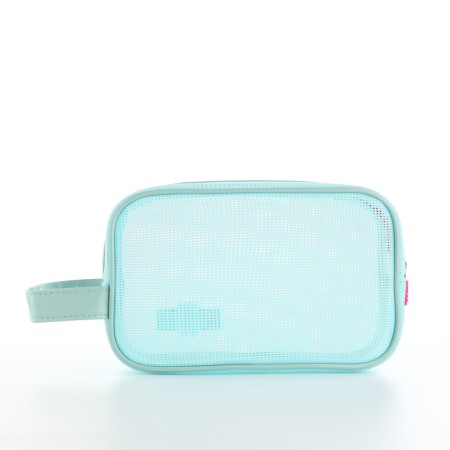 Cosmetic bag Dor mesh, 22*6.5*14, lightning departure, mint-1
