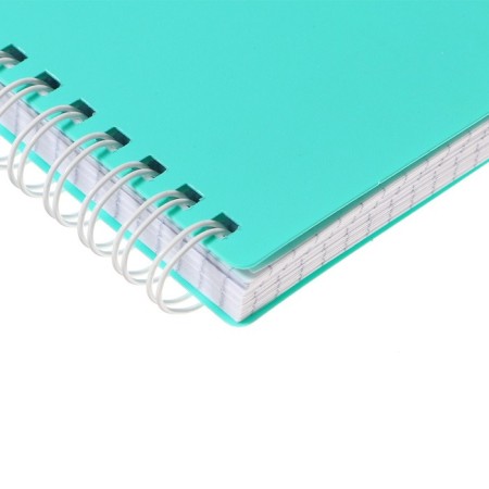 A notebook of 80 sheets in a cage on the crest of Newtone Pastel "Mint", a plastic cover, an offset block 80g/m2-3