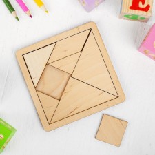 Tangram from plywood