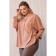 Female blouse, size 52, beige color