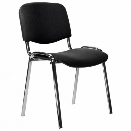 Stool Staff ISO Lite CF-008, chrome, black fabric (S-11)