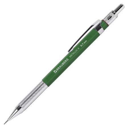 Mechanical zangic pencil 0.7 mm Brauberg Metallic-X 07, HB, + 24 neckline-2