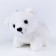 Soft toy "Bear White", on a key fob, 11 cm