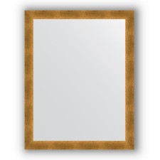 Mirror in the baguette frame - poisoned gold 59 mm, 74 x 94 cm, evoForm