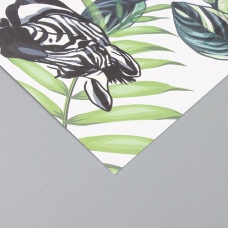 Flamingo and zebra scrapbooking paper density 180 grams set 5 pcs 30.5x32 cm-3
