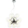 Suspended chandelier Roxie 16xg9 LED 5W, size 45x45x49-150 cm, chromium color
