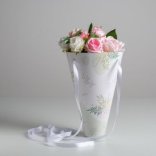The envelope — Flowers flowers, 24 × 27 cm, Ø 15 cm
