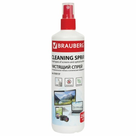 BRAUBERG spray for cleaning monitors and optical surfaces, 250 ml
