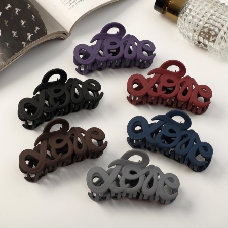 Hair crab "Classic" curls luxury, 9 cm, mix-1
