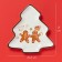 New Year's Dailery plate "Ginger Man", 21 × 20.2 cm