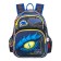 Frame backpack 35 x 28 x 15 cm, Across 178, filling: bag, pencil case, blue ACR22-178-2