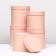 Set of round boxes 5 in 1 "peach", 25 x 25 - 19 x 19 cm