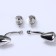 Earrings Metal "Style" neon mini, color silver