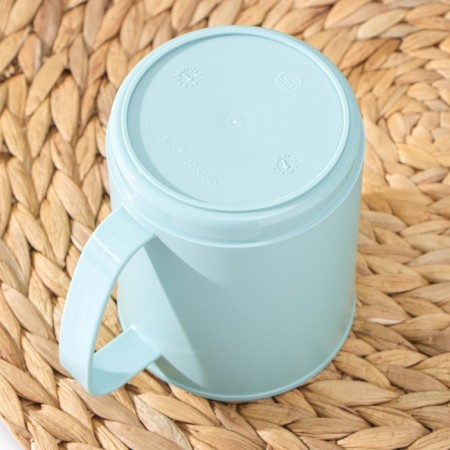Picnic mug, 400 ml, 10.9 × 8.1 × 10.1 cm, the color of the Clean-blue-2
