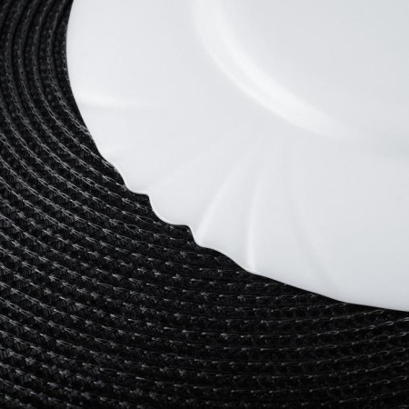 Plate flat Cadix, d = 25 cm, white color-2