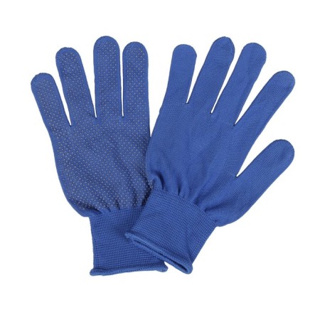 Garden gloves, x/b, with nylon thread, with PVC dots, size 8, mix, “point”, Greengo-2