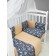 Set in the crib "bunnies", 15 items, blue color