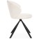 Solomon stool on the Solomon Metal Carcass, Metal/Building Fabric, Black/White 67x67x80 cm