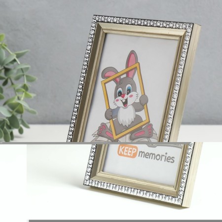 Photo frame plastic 10x15 cm Interior Office 990 Silver (50/2000)-1