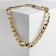 The necklace "Golden chain" is flat, the color is gold, 45 cm