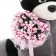 Soft toy "Raccoon Daisy: Pink Dreams", 15 cm