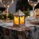 LED figure "Silver Lantern with moose and roe deer" 6.3 × 12 × 6.3 cm, plastic, batteries AG13x3, glow warm white