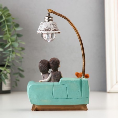 Souvenir Polystone Light "Heat House" 11.5x7.3x22.3 cm-3