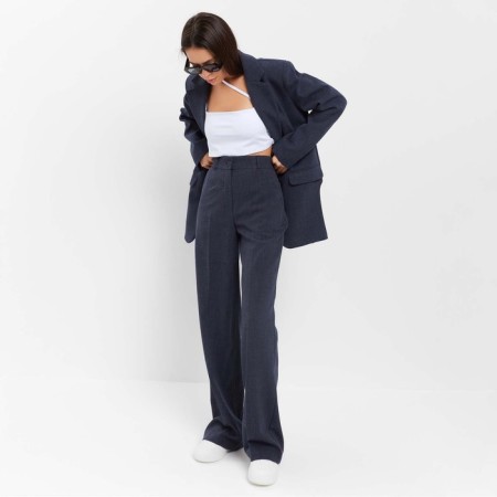 Women's jacket with side cuts MIST Size 40-42, blue color-11