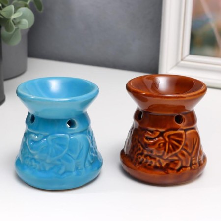 Aroma lamp "Elephants" 6x6x7 cm mix-6
