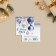 Mini-postcard "Happy New Year!" Christmas balls, 7 x 7 cm, New Year