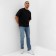 Men's T-shirt from organic cotton Minaku Oversize Fit: Black color, pr 48