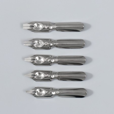 Feature handle set with interchangeable feathers+stand+ink "mechanisms" 26x12x4 cm-5