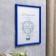 Photo frame plastic L-4 21x30 cm blue (plastic screen)