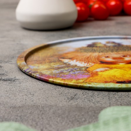 Decorative plate "Family angel, 20 x 0.4 x 0.32 Simpa", metal-2