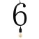 Bayerlux lamp "Figure 6" E27 40W Black 35x20 cm