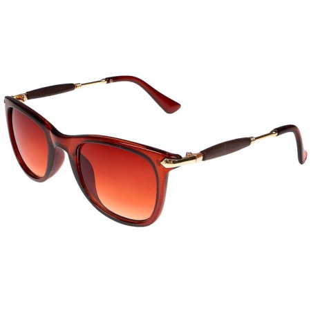 Sunglasses Wayfarer. Matte frame, metal strokes with inserts, mix, 14.5*13.5*4.5cm-2