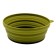 Silicone plate with a plastic bottom, 15 x 15 x 8.5, olive color