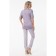 Female trousers, size 44, gray color