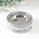 Ceramics candlestick for 1 candle "necklace" d = 4.5 cm silver 10x10x3.5 cm