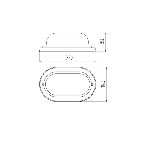 Lamp era NBO 04-60-021, E27, 60W, 232x140x80 mm, IP54-6