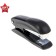 Stapler No. 24/6 and 26/6 Lamark Ulrich, black, metal case, built -in anti -stepler, bracket indicator, up to 20 sheets