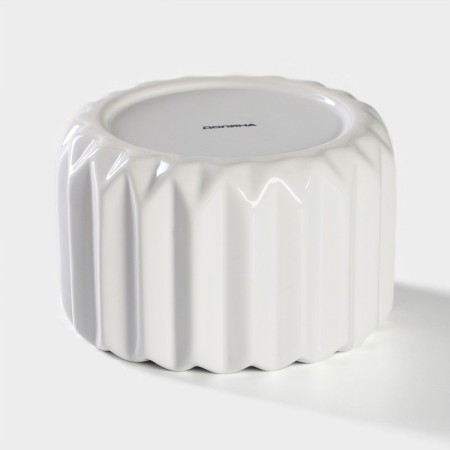 Ceramic Bank for bulk products of the Golden Wing, 550 ml, white color-3