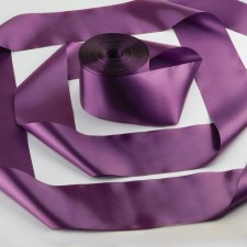 Satin tape, 100 mm × 100 ± 5 m, purple color