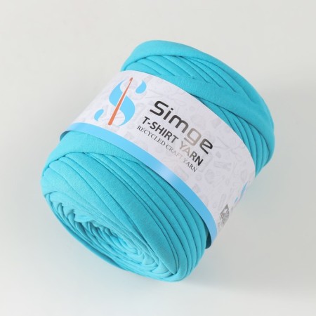 Knitted yarn secondary 90% cotton, 10% p/e, 100m/450 ± 50 g (turquoise)-1