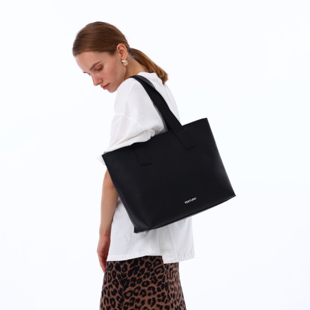Female bag Textura, chover, large size, black color-7