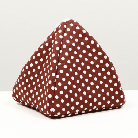 House "Vigva" for rodents 17*17*17 cm, calico, fleece, foam-1