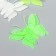 Sticker phosphorus plastic "openwork butterflies 6x5 cm" set 6 pcs 17x12 cm