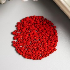 Бисер "Астра"  11/0, 20 гр (M45 красный/непрозр.матовый)