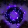 Garland “thread” 10 m, IP44, dark thread, 100 LED, purple glow, 8 modes, 220 V