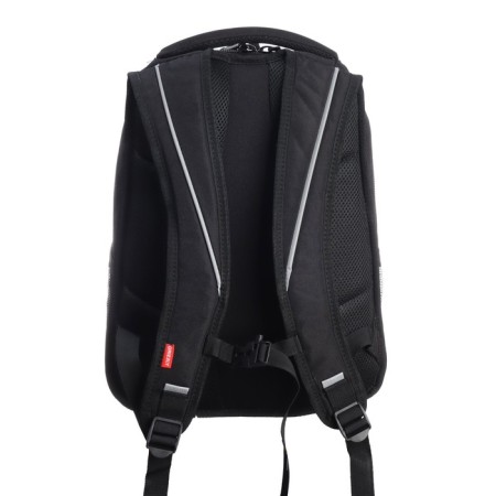 Youth backpack, 42 ​​x 31 x 22 cm, Grizzly 338, ergonomic back, laptop department, black/blue RU-338-3_1-4